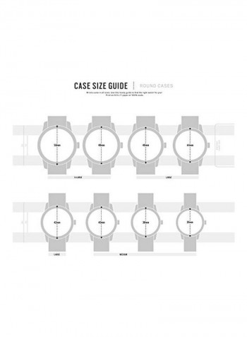 Men's Nillson Quartz Analog Stainless Steel and Leather Watch