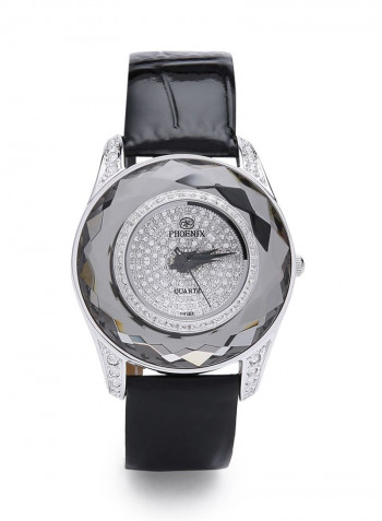 Women's 22K Gold Plated With Crystal Analog Watch P-21619