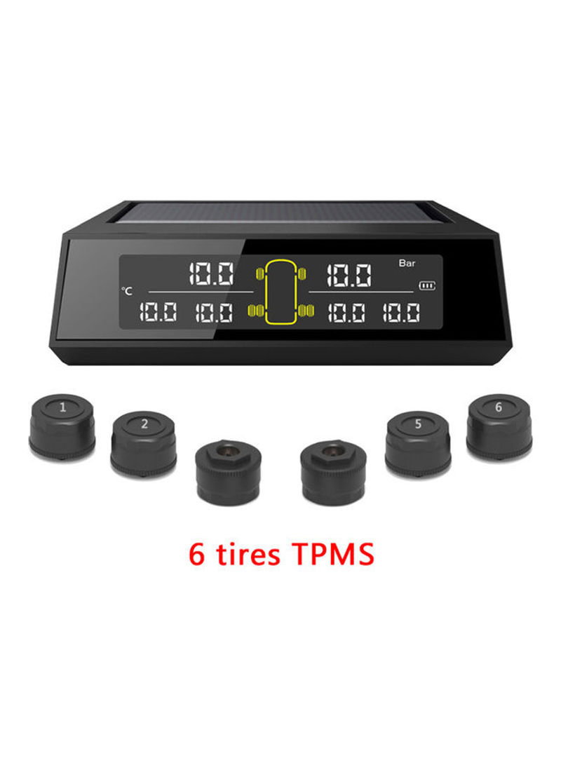 Car Truck TPMS Tire Pressure Monitoring System with 6 External Sensors and LCD Display