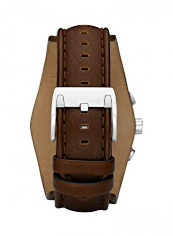 Men's Coachman Quartz Leather Chronograph Watch