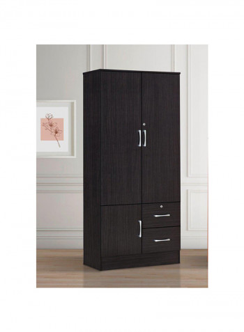 2 Door Wardrobe Brown 80x  42.5x180.5cm