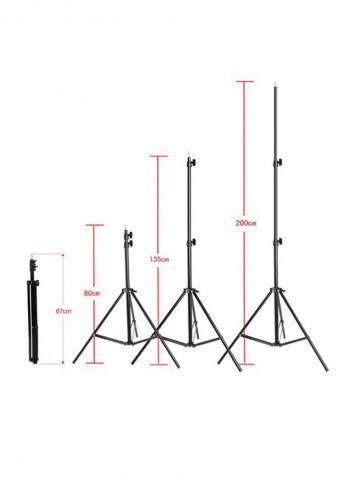 Photography Studio Lighting Tent Kit Light Stand 60x5x5 cm, Blub 25.5x8x8 cm, Umbrella 87.5x87.5 cm, Backdrop 160x300 cm, Backdrop Stand 200 cm, Bulb Holder 12x6.5x4.7cm Green/White/Black