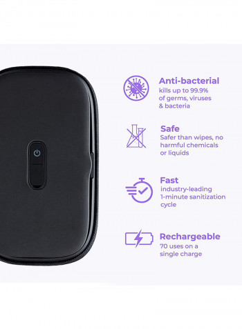 UV-Clean Phone Sanitizer Black
