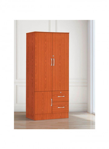 2 Door Newton Wardrobe Orange 80x  42.5x180.5cm