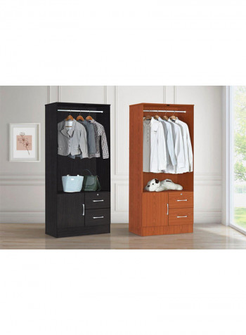 2 Door Newton Wardrobe Orange 80x  42.5x180.5cm