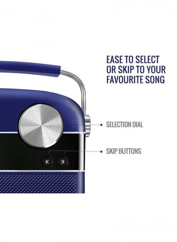 Carvaan P,Digital Music Player- Preloaded 5000 Evergreen(Hindi) Songs SC210-H-RBLU Premium Royal Blue