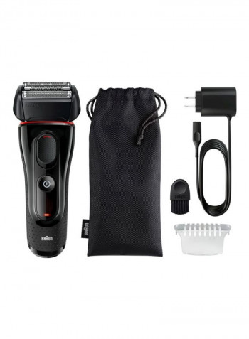 Rechargeable Wet And Dry Shaver Razor Black/Red