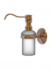 Monte Carlo Collection Wall Mounted Soap Dispenser Brown/White 5ounce