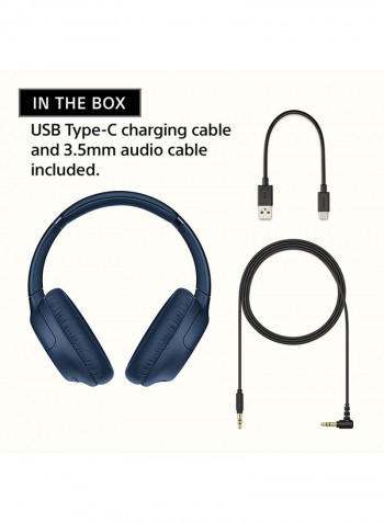 WH-CH710N Over-Ear Noise Cancelling Wireless Bluetooth Headphones with Mic Blue