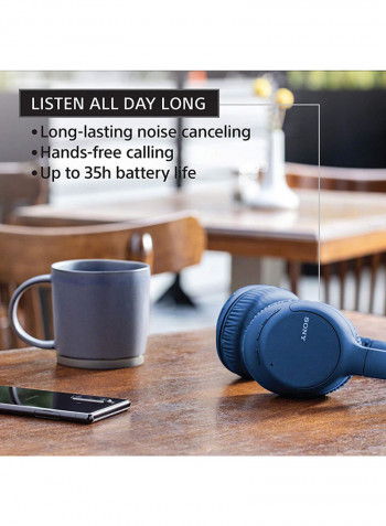 WH-CH710N Over-Ear Noise Cancelling Wireless Bluetooth Headphones with Mic Blue