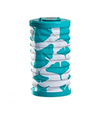 LED Solar Lantern Blue/White 6x10inch