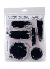 6-Piece Tim Holtz Brushstrokes Cling Stamps Set Black/White reviews 6-Piece Tim Holtz Brushstrokes Cling Stamps Set Black/White
