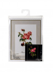 Counted Cross Stitch Kit Pink/Green/Red