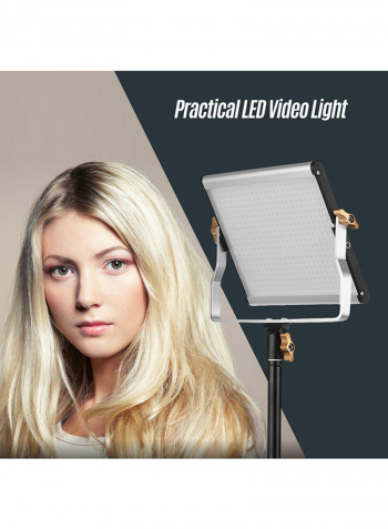 Portable Video Light Panel Fill In Lamp With 480 LED Beads Black