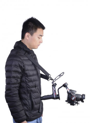 Gimbal Stabilizer Handle Extension Rod Black/Red