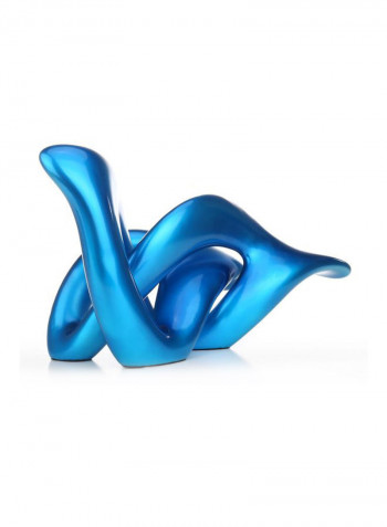 Decorative Resin Abstract Sculpture Blue 41x27x28centimeter