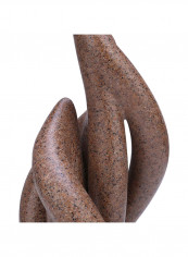 Rising Blaze Abstract Resin Sculpture Brown 41x21x21centimeter