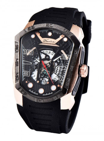 Men's Quartz Creative Big Dial Rubber Band Sports Watch 1318