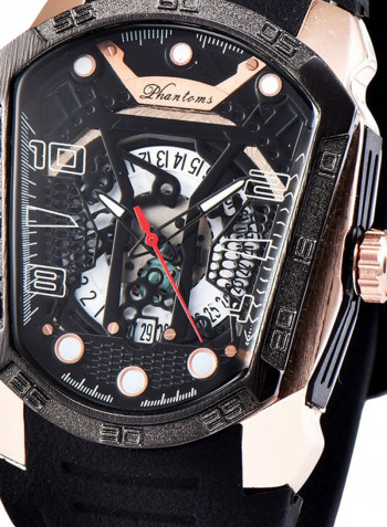 Men's Quartz Creative Big Dial Rubber Band Sports Watch 1318