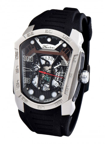 Men's Quartz Creative Big Dial Rubber Band Sports Watch NNSB03701317