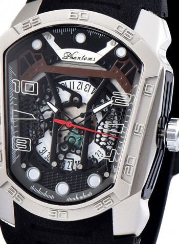 Men's Quartz Creative Big Dial Rubber Band Sports Watch NNSB03701317