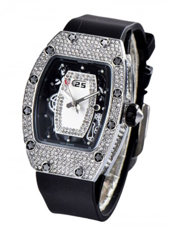Women's Punk Style Rubber Analog Watch NSSB037001221