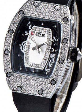 Women's Punk Style Rubber Analog Watch NSSB037001221