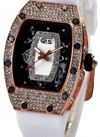 Women's Punk Style Rubber Analog Watch NSSB037001222