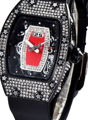 Women's Punk Style Rubber Analog Watch NSSB037001224