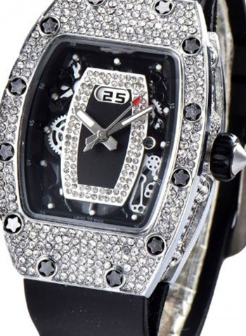 Women's Punk Style Rubber Analog Watch NSSB037001225