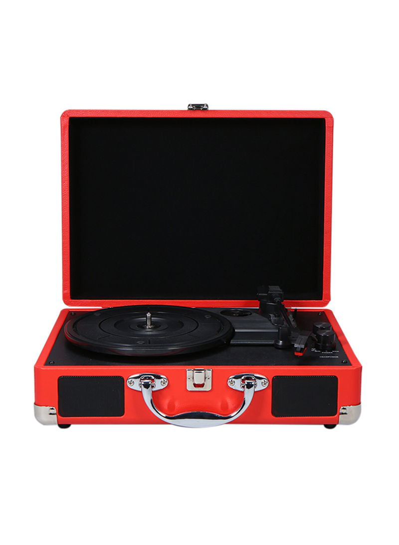 Vintage Bluetooth Phonograph US-Type V5782 Red/Black