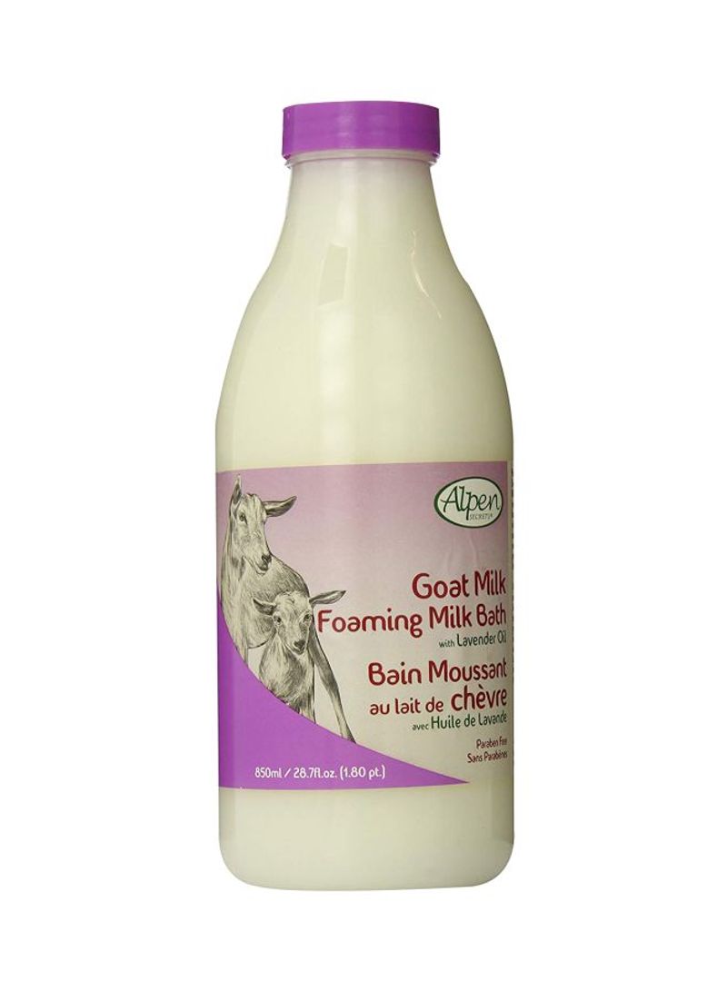 2-Piece Goat Foaming Milk Bath White 850ml