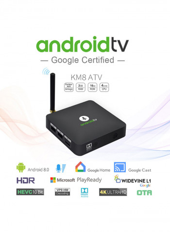 Smart TV Box KM8 TV Black
