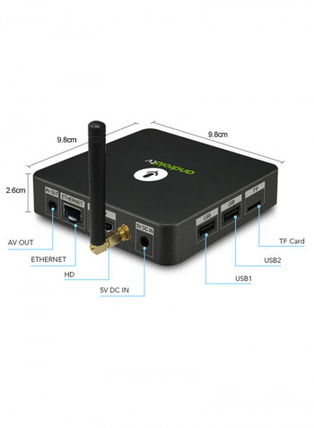 Smart TV Box KM8 TV Black