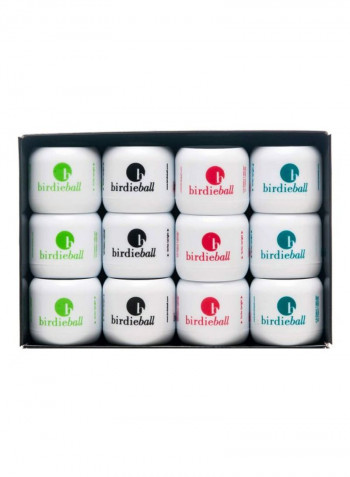 12-Piece Practice Golf Balls and Strike Pad