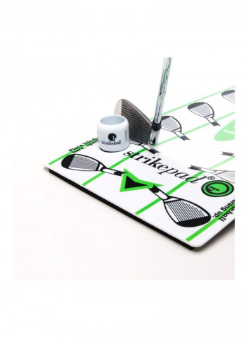 12-Piece Practice Golf Balls and Strike Pad