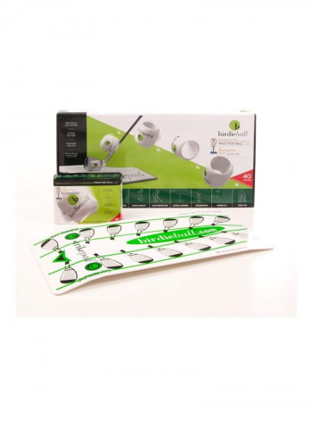 12-Piece Practice Golf Balls and Strike Pad