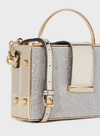 Nesha Top Handle Crossbody Gold