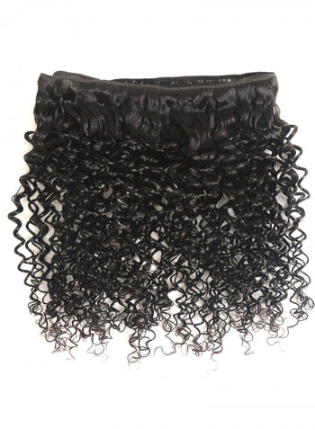3-Piece Brazilian Curly Hair Extension Set Black