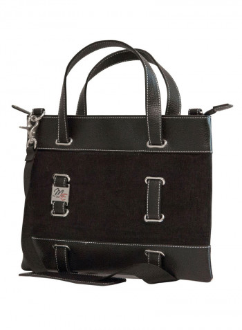 Classic Corduroy Laptop Tote Bag Black