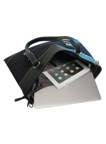 Classic Corduroy Laptop Tote Bag Black