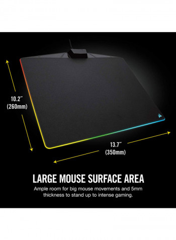 Polaris RGB Mouse Pad 35x26x0.5cm Black