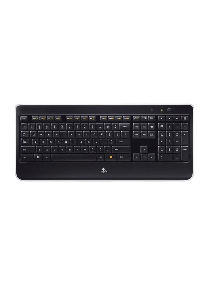 Wireless Illuminated Keyboard Black
