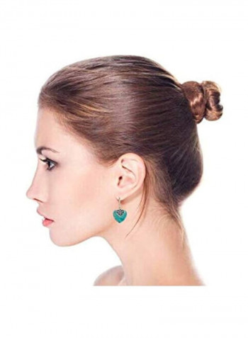 925 Sterling Silver Turquoise Studded Earrings