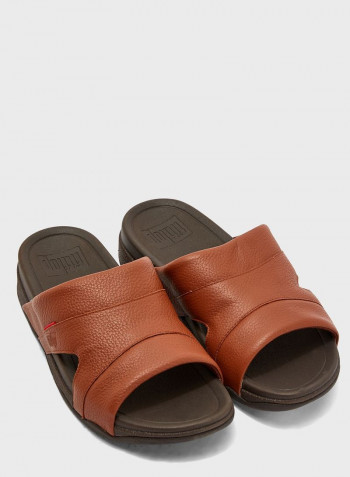 صندل فري واي بتصميم شبشب لحمام السباحة  Brown