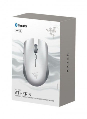 Atheris Wireless Optical Gaming Mouse Mercury White