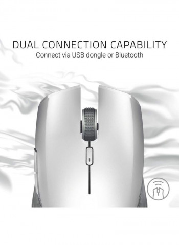 Atheris Wireless Optical Gaming Mouse Mercury White
