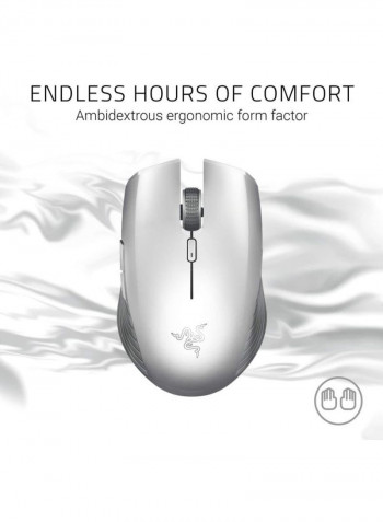 Atheris Wireless Optical Gaming Mouse Mercury White