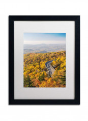 Blue Ridge Parkway White Matte Archival Paper Artwork Wall Art Multicolour 16 x 20inch