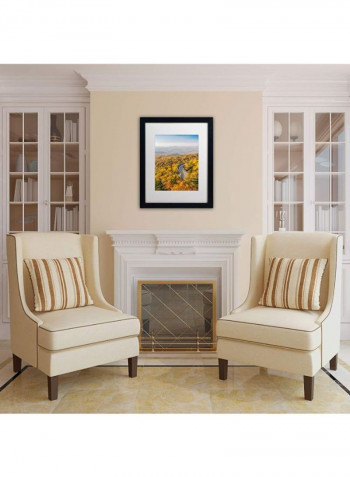 Blue Ridge Parkway White Matte Archival Paper Artwork Wall Art Multicolour 16 x 20inch